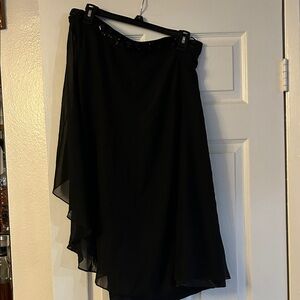Elegant BRAND NEW Beaded Black One Shoulder Asymmetrical Dress